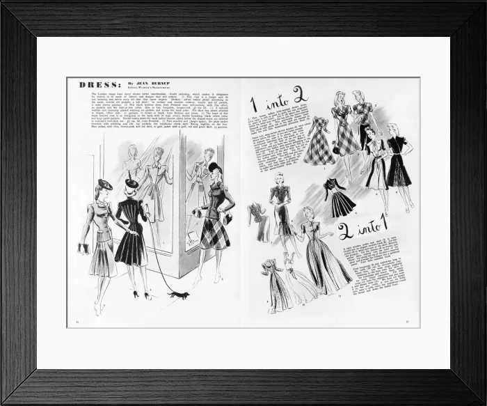 Framed Print : Dress 2 into 1 by Jean Burnup Framed Print : Dress 2 into 1 by Jean Burnup
