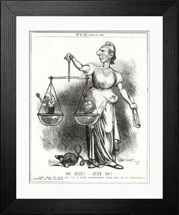 Framed Print : Cartoon, So Just! -- Just So! (Disraeli) Framed Print : Cartoon, So Just! -- Just So! (Disraeli)