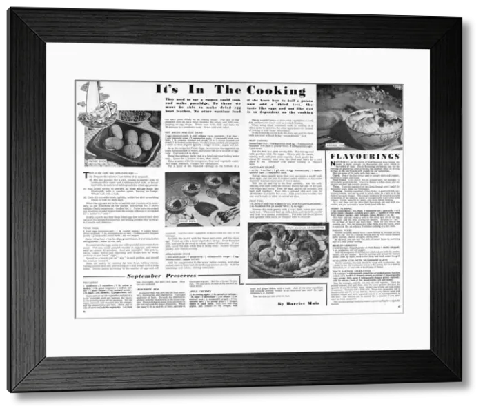 Framed Print : Its in the cooking, 1943 Framed Print : Its in the cooking, 1943