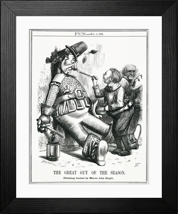 Framed Print : Cartoon, The Great Guy of the Season (Disraeli) Framed Print : Cartoon, The Great Guy of the Season (Disraeli)