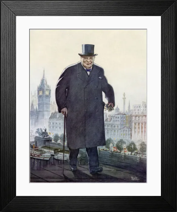 Framed Print : Sir Winston Churchill Framed Print : Sir Winston Churchill