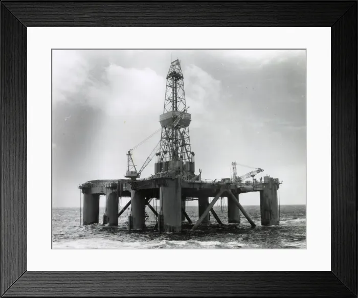 Framed Print : Oil rig Atlantic I, 38 miles off The Lizard, Cornwall Framed Print : Oil rig Atlantic I, 38 miles off The Lizard, Cornwall