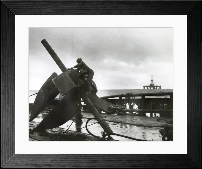 Framed Print : Anchor of oil rig Atlantic I, 38 miles off The Lizard Framed Print : Anchor of oil rig Atlantic I, 38 miles off The Lizard