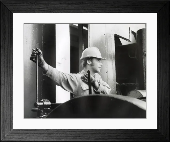 Framed Print : Winchman on oil rig Atlantic I, 38 miles off The Lizard Framed Print : Winchman on oil rig Atlantic I, 38 miles off The Lizard