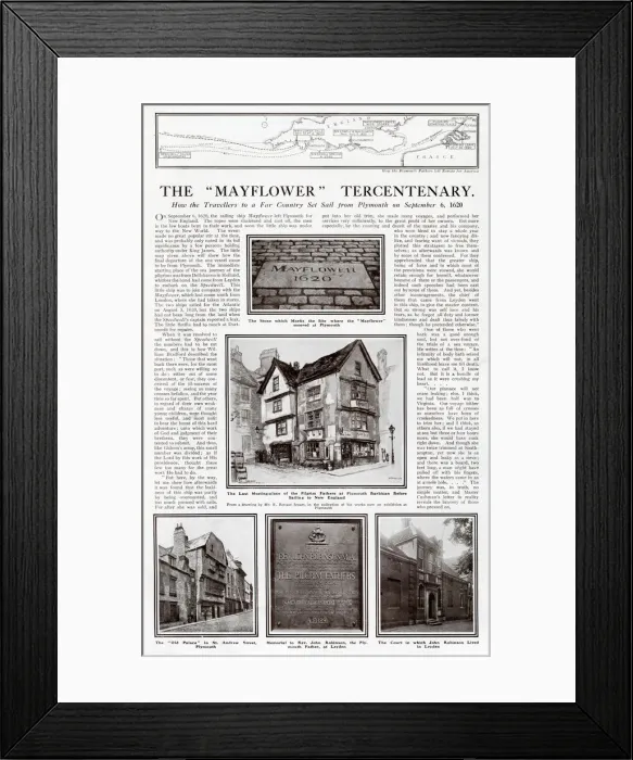 Framed Print : Mayflower-related locations, Plymouth, Devon Framed Print : Mayflower-related locations, Plymouth, Devon