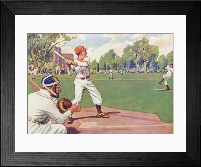 Framed Print : Baseball in the United States Framed Print : Baseball in the United States