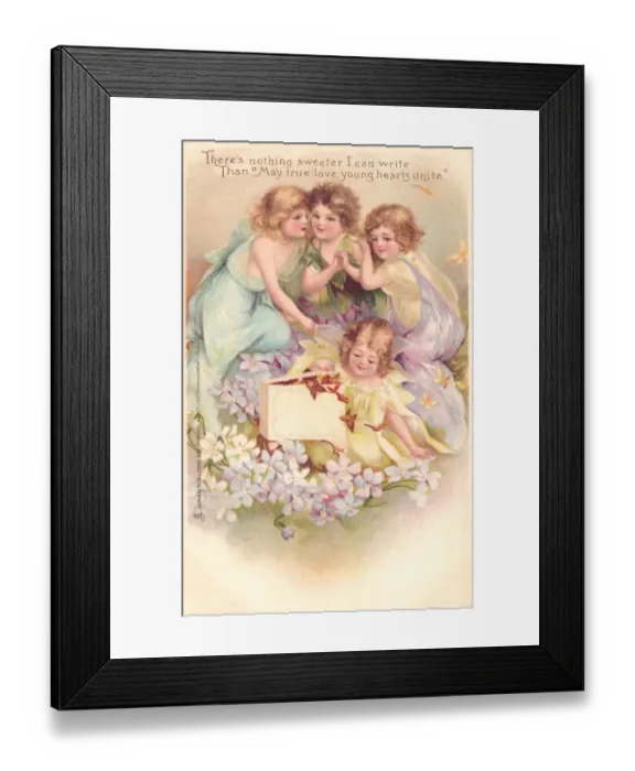 Framed Print : Fantasy cherubs Framed Print : Fantasy cherubs