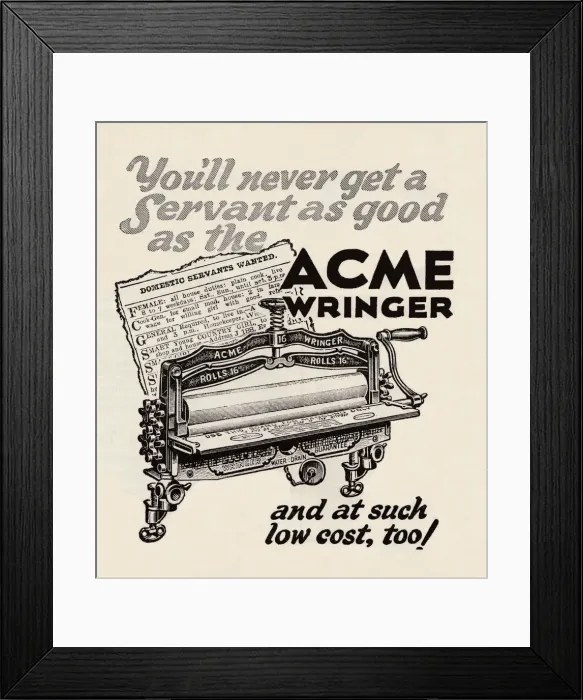 Framed Print : Acme clothes wringer Framed Print : Acme clothes wringer