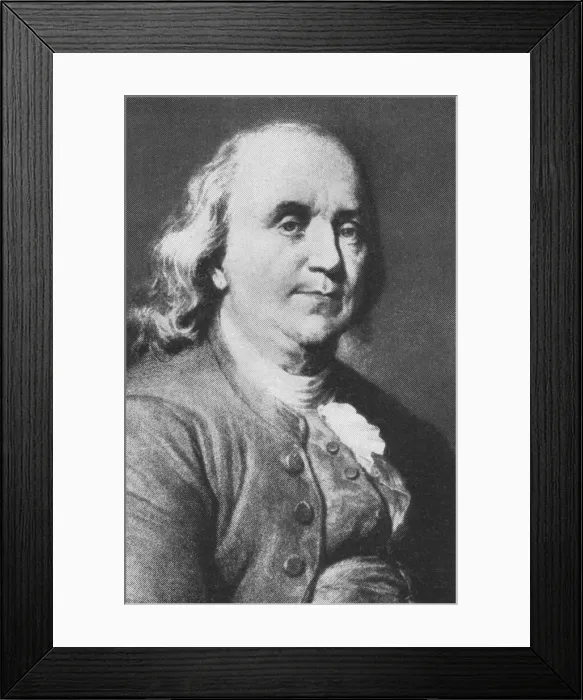 Framed Print : Benjamin Franklin Framed Print : Benjamin Franklin