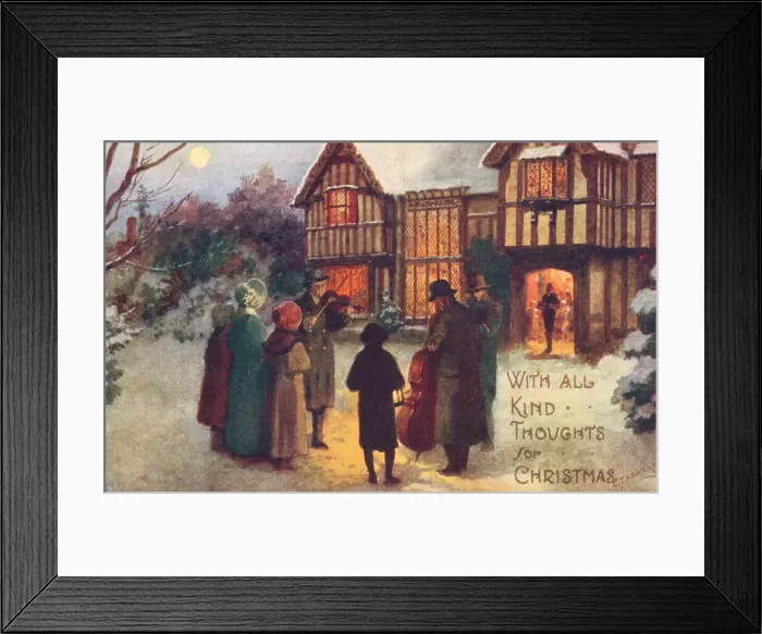Framed Print : Xmas Carol singers Framed Print : Xmas Carol singers