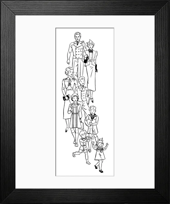 Framed Print : Family group Framed Print : Family group
