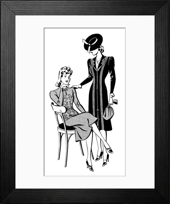 Framed Print : Fashionable ladies Framed Print : Fashionable ladies