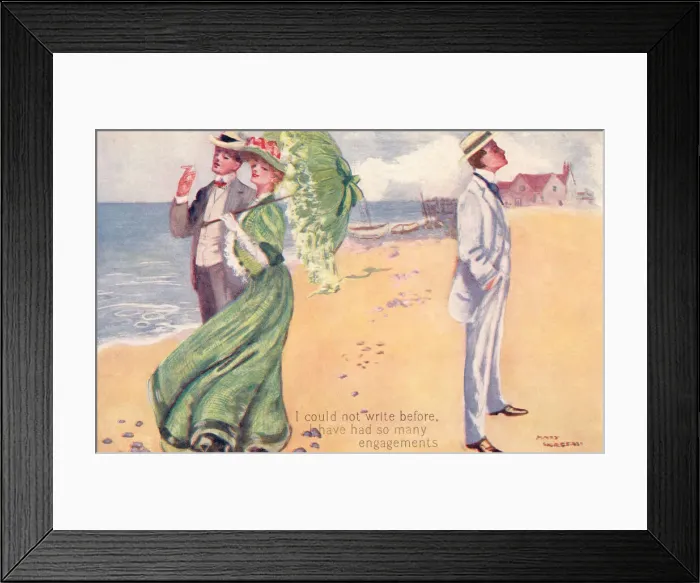 Framed Print : Seaside scene