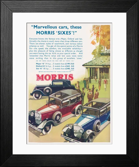 Framed Print : Morris cars Framed Print : Morris cars