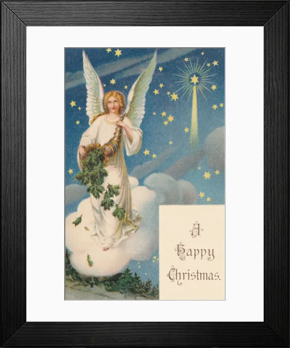 Framed Print : Angel and a horn Framed Print : Angel and a horn