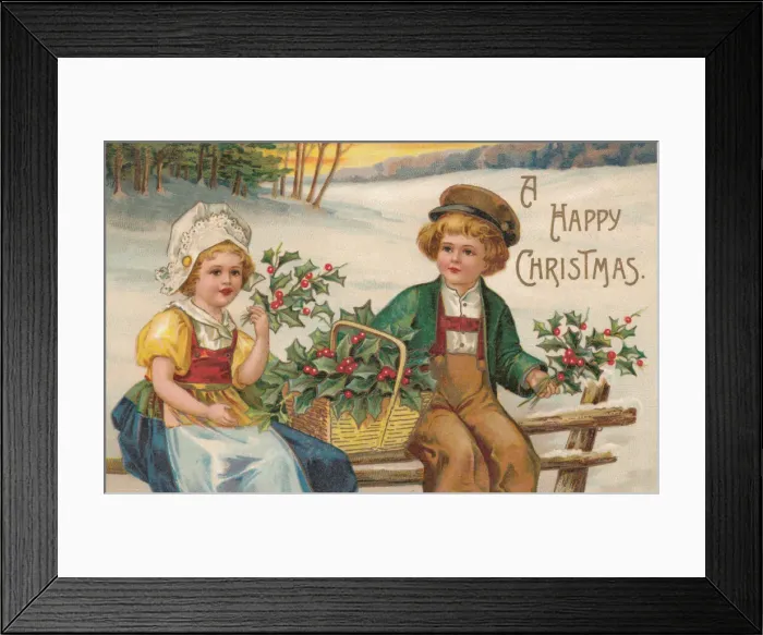Framed Print : Christmas holly Framed Print : Christmas holly