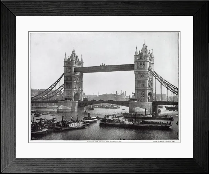 Framed Print : Tower Bridge was designed by Sir Horace Jones and Mr. Wolfe Barry Framed Print : Tower Bridge was designed by Sir Horace Jones and Mr. Wolfe Barry