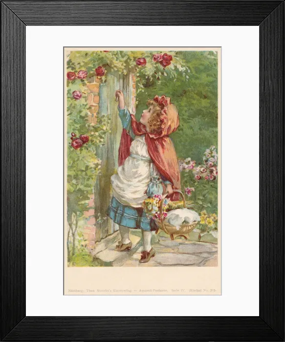 Framed Print : Red Riding Hood Framed Print : Red Riding Hood