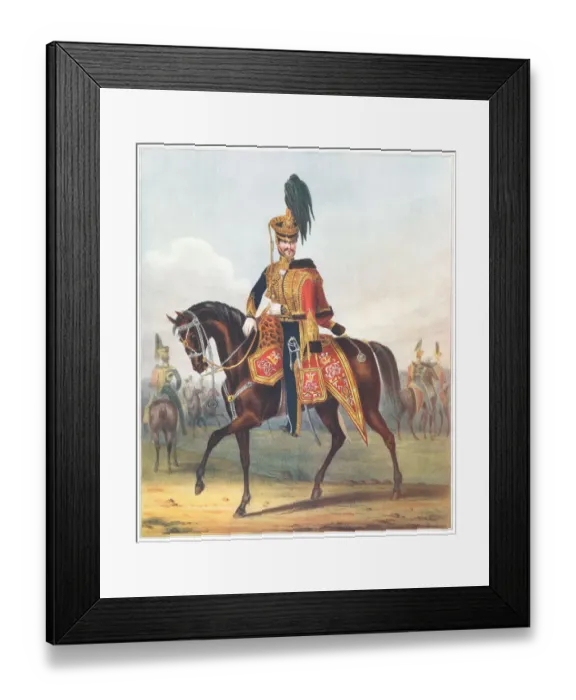 Framed Print : Military. Officer of the 10th (The Prince of Wales Own) Framed Print : Military. Officer of the 10th (The Prince of Wales Own)