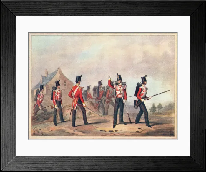 Framed Print : Military. Regiments of Light Infantry (showing the 90th Light Infantry) Framed Print : Military. Regiments of Light Infantry (showing the 90th Light Infantry)