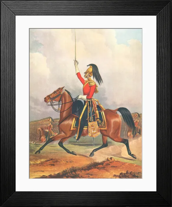 Framed Print : Military. 6th Dragoon Guards. Officer (Carabiniers) Framed Print : Military. 6th Dragoon Guards. Officer (Carabiniers)
