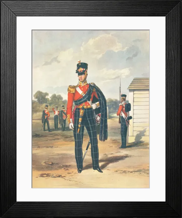 Framed Print : Military. The 74th Highlanders (2nd Batt Framed Print : Military. The 74th Highlanders (2nd Batt
