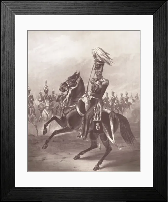 Framed Print : Military. West Essex Yeomanry. Artists: J Harris after Henry Martens. Date: 1846 Framed Print : Military. West Essex Yeomanry. Artists: J Harris after Henry Martens. Date: 1846