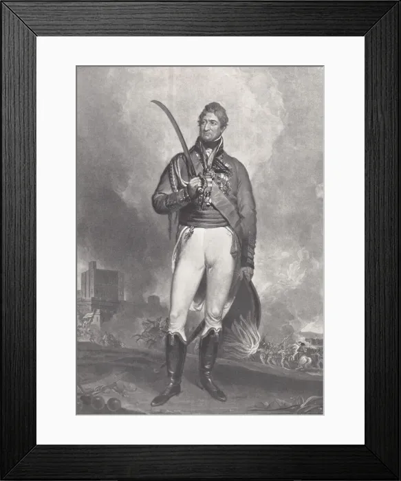 Framed Print : Military. Sir Thomas Picton. Artist: Martin Archer Shee Date: 19th century Framed Print : Military. Sir Thomas Picton. Artist: Martin Archer Shee Date: 19th century