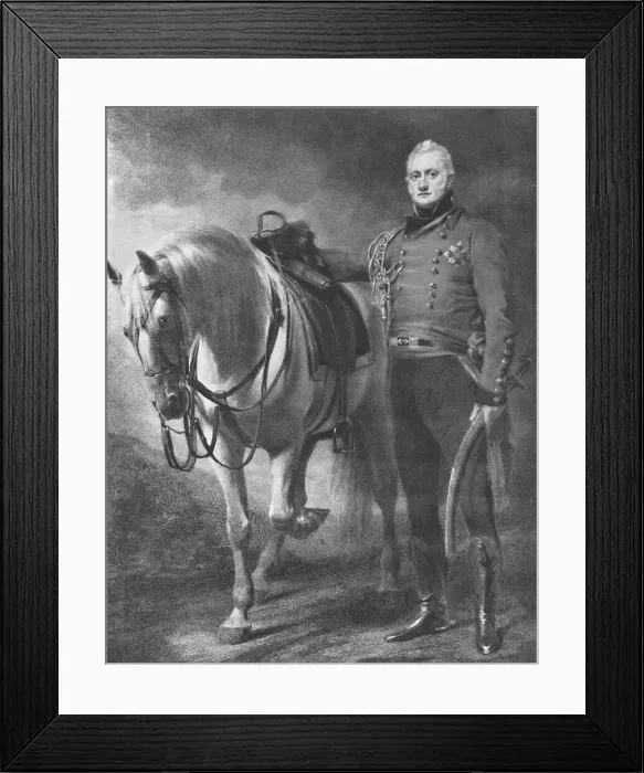 Framed Print : Military. John, Earl of Hopetoun. Artists: William Walker after Sir Henry Raeburn Framed Print : Military. John, Earl of Hopetoun. Artists: William Walker after Sir Henry Raeburn