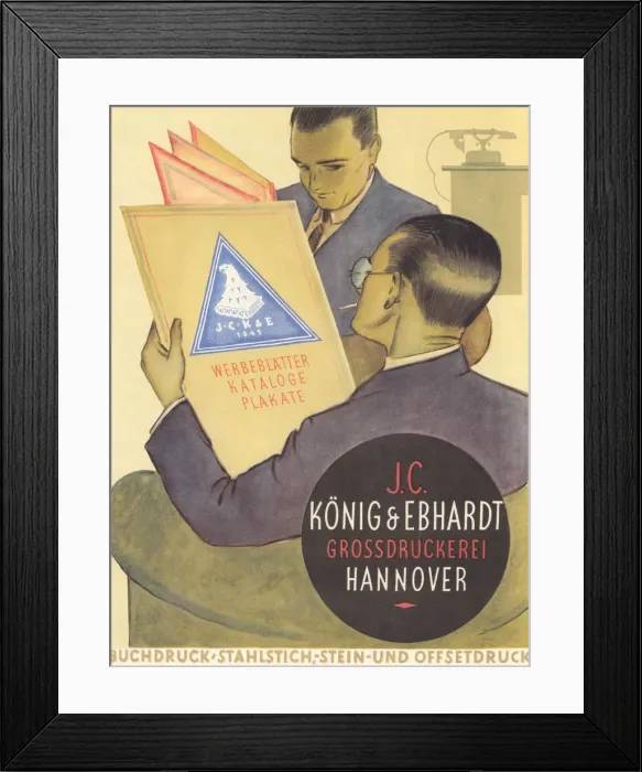 Framed Print : Men reading documents Framed Print : Men reading documents