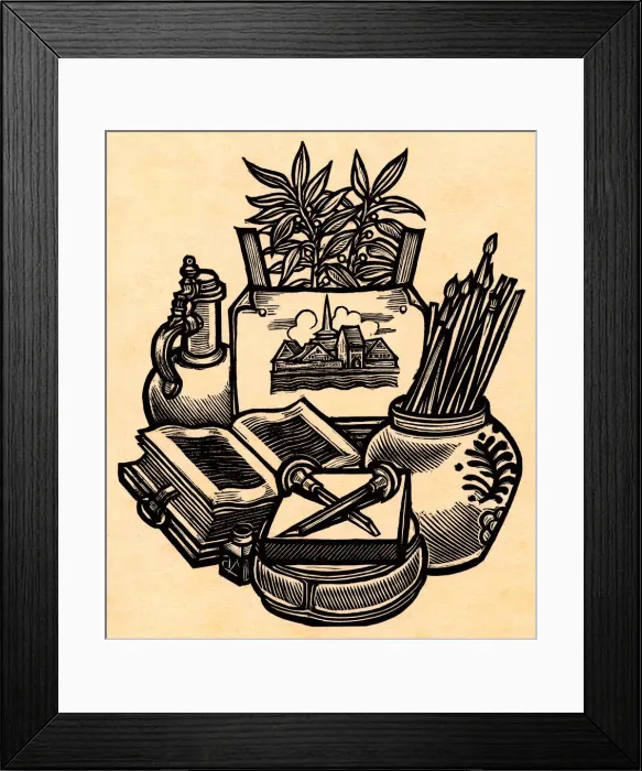 Framed Print : Artists utensils Framed Print : Artists utensils