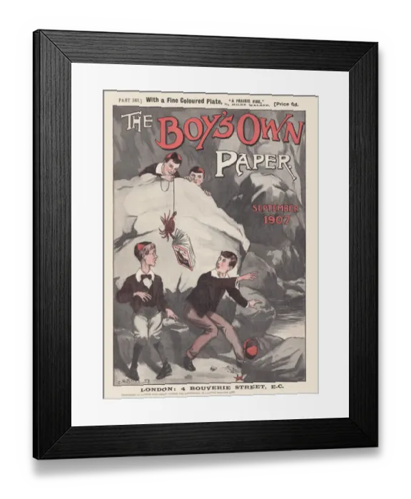 Framed Print : Boys Own Paper Framed Print : Boys Own Paper