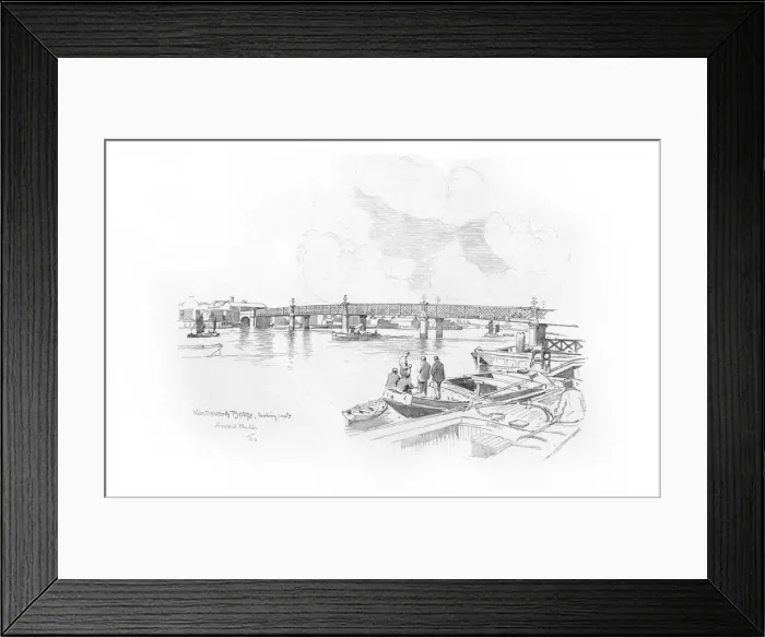Framed Print : London Bridges 1902 / 3 Framed Print : London Bridges 1902 / 3