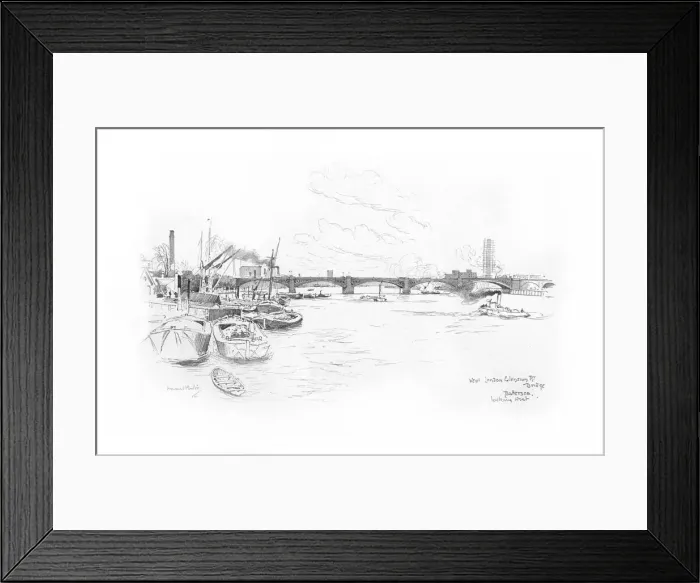 Framed Print : London Bridges 1902 / 3 Framed Print : London Bridges 1902 / 3