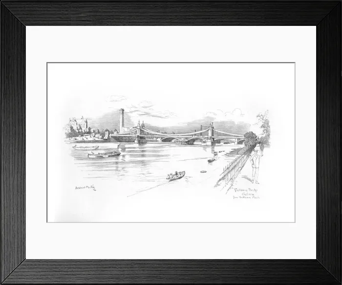 Framed Print : London Bridges 1902 / 3 Framed Print : London Bridges 1902 / 3