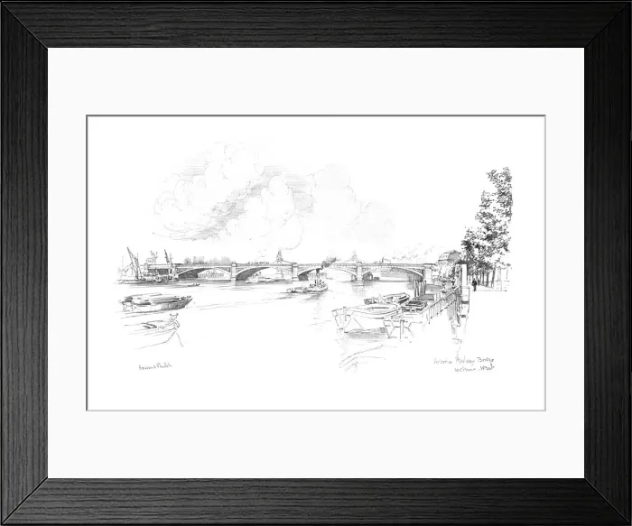 Framed Print : London Bridges 1902 / 3 Framed Print : London Bridges 1902 / 3