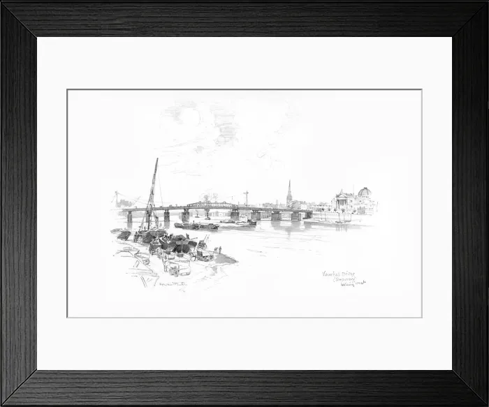 Framed Print : London Bridges 1902 / 3 Framed Print : London Bridges 1902 / 3