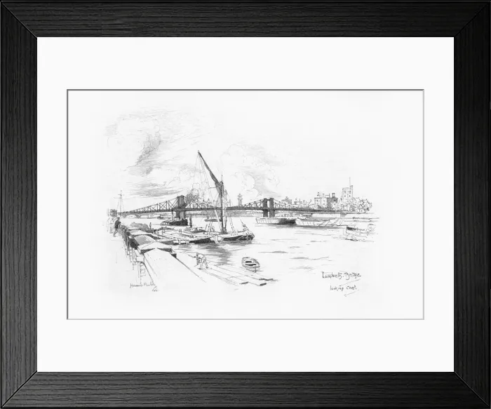 Framed Print : London Bridges 1902 / 3 Framed Print : London Bridges 1902 / 3