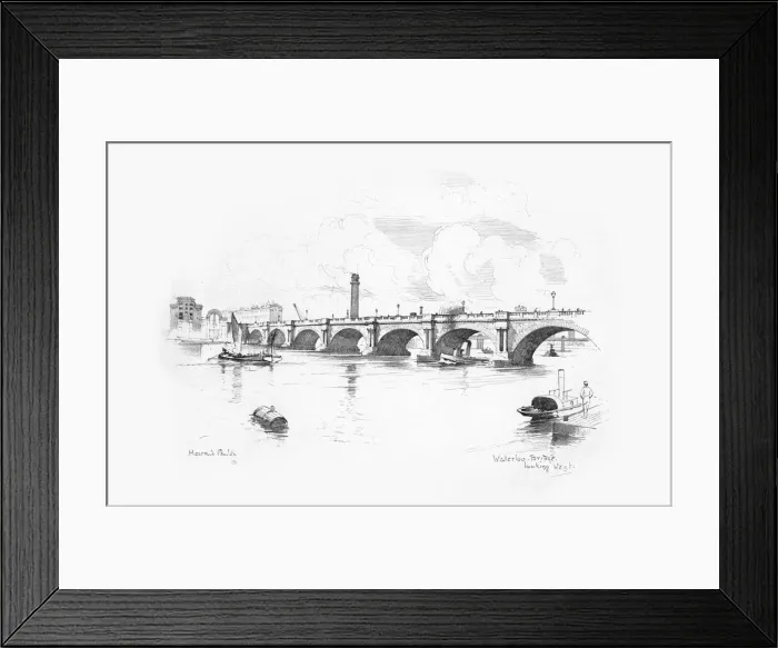 Framed Print : London Bridges 1902 / 3 Framed Print : London Bridges 1902 / 3