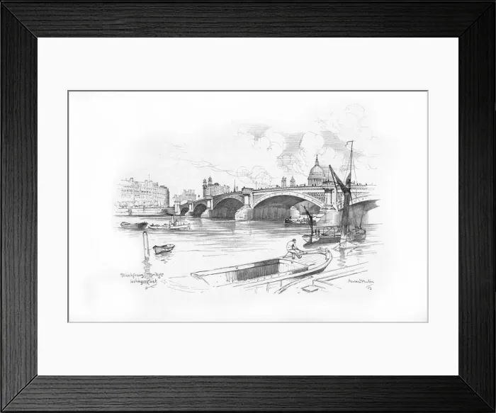 Framed Print : London Bridges 1902 / 3 Framed Print : London Bridges 1902 / 3