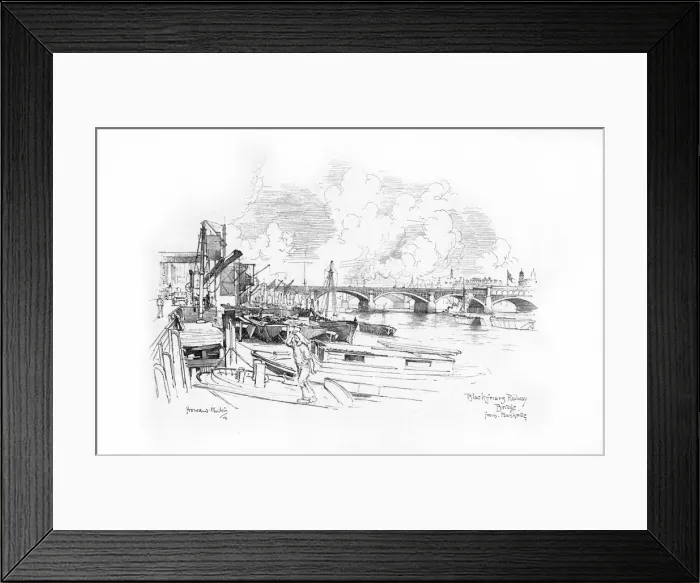 Framed Print : London Bridges 1902 / 3 Framed Print : London Bridges 1902 / 3