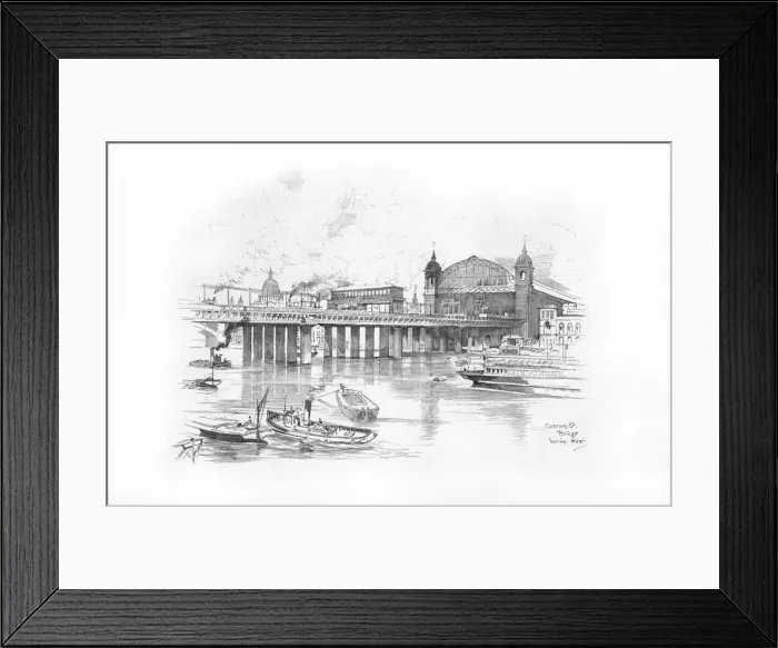 Framed Print : London Bridges 1902 / 3 Framed Print : London Bridges 1902 / 3