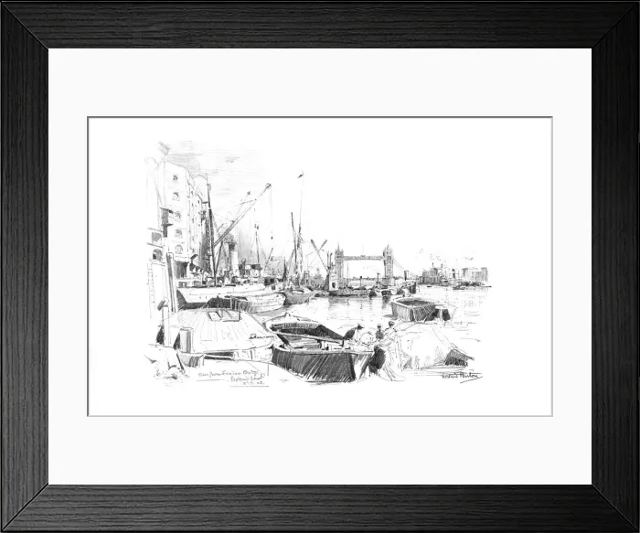 Framed Print : London Bridges 1902 / 3 Framed Print : London Bridges 1902 / 3