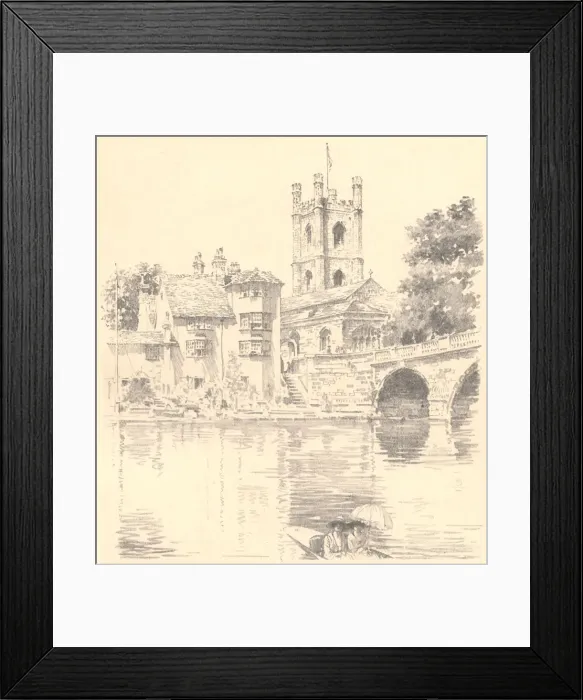 Framed Print : Sketches along the Thames Framed Print : Sketches along the Thames
