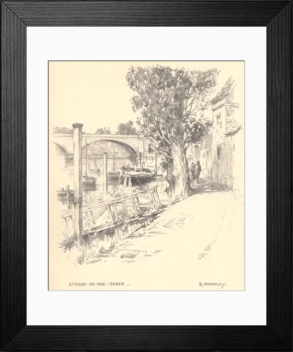 Framed Print : Sketches along the Thames