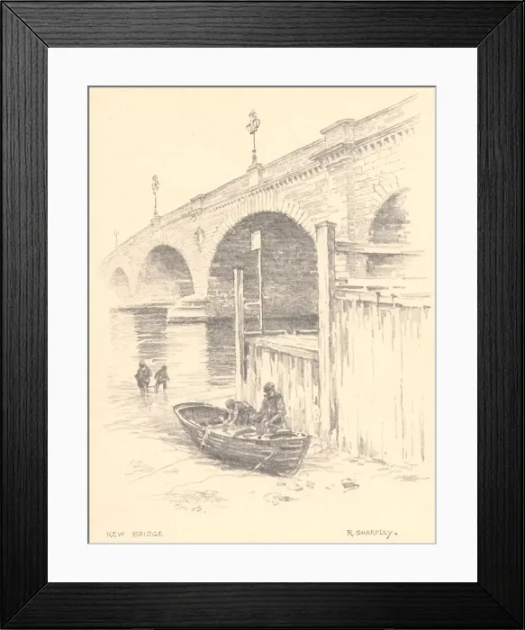 Framed Print : Sketches along the Thames Framed Print : Sketches along the Thames