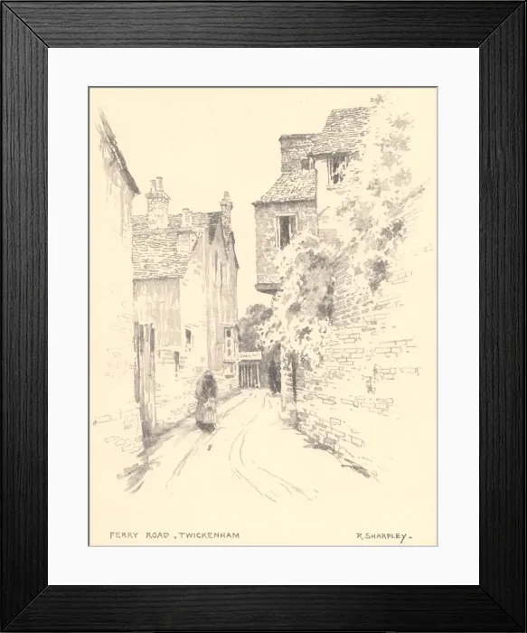 Framed Print : Sketches along the Thames Framed Print : Sketches along the Thames