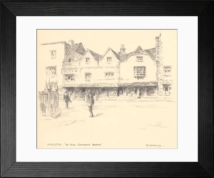 Framed Print : Sketches along the Thames