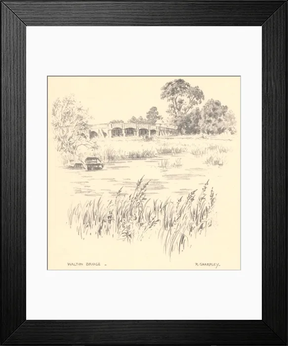 Framed Print : Sketches along the Thames Framed Print : Sketches along the Thames