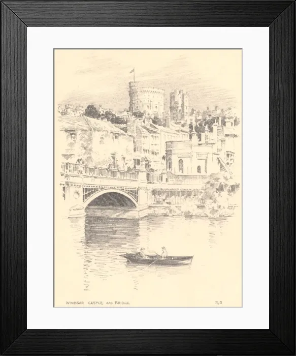Framed Print : Sketches along the Thames Framed Print : Sketches along the Thames